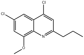 4,6-Dichloro-8-methoxy-2-propylquinoline 结构式