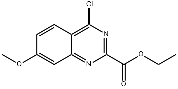 Ethyl 4-chloro-7-methoxyquinazoline-2-carboxylate 结构式
