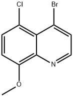 4-BROMO-5-CHLORO-8-METHOXYQUINOLINE 结构式