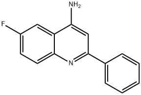 4-Amino-6-fluoro-2-phenylquinoline 结构式