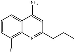 4-Amino-8-fluoro-2-propylquinoline 结构式