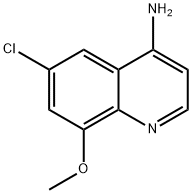 4-Amino-6-chloro-8-methoxyquinoline 结构式