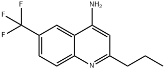 4-Amino-2-propyl-6-trifluoromethylquinoline 结构式