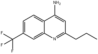 4-Amino-2-propyl-7-trifluoromethylquinoline 结构式
