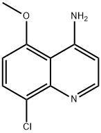 4-Amino-8-chloro-5-methoxyquinoline 结构式