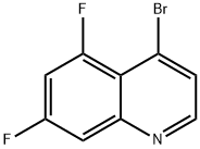 4-溴-5,7-二氟喹啉 结构式