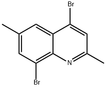 4,8-Dibromo-2,6-dimethylquinoline 结构式