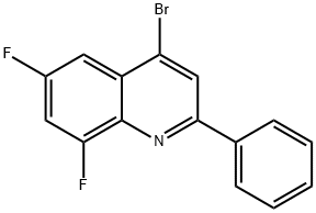 4-Bromo-6,8-difluoro-2-phenylquinoline 结构式