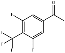 3,5-二氟-4-三氟甲基苯乙酮 结构式