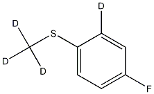 4-Fluorothioanisole-D4 结构式