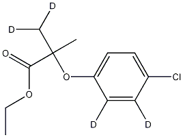 氯贝特-D4 结构式