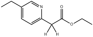 Ethyl(5-Ethyl-2-pyridinyl)-1,1-D2-acetate 结构式