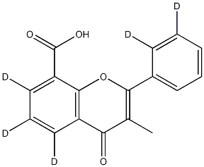 黄酮哌酯EP杂质A-D5 结构式