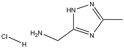 3-Methyl-1H-1,2,4-triazole-5-methanaminehydrochloride 结构式