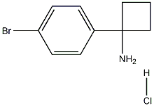 1-(4-溴苯基)环丁胺盐酸盐 结构式