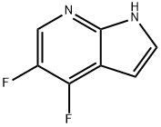 4,5-二氟-1H-吡咯并[2,3-B]吡啶 结构式