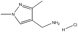 C-(1,3-Dimethyl-1H-pyrazol-4-yl)-methylaminehydrochloride 结构式