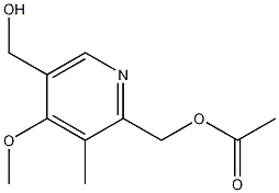 2-Acetoxymethyl-5-hydroxymethyl-4-methoxy-3-methylpyridine
 结构式