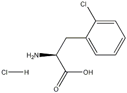 2-氯苯丙氨酸盐酸盐 结构式