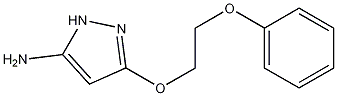 5-AMINO-3-(2-PHENOXYETHOXY)-1H-PYRAZOL 结构式