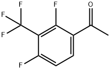 2,4-二氟-3-(三氟甲基)苯乙酮 结构式