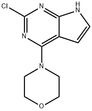 2-Chloro-4-(morpholin-4-yl)-7H-pyrrolo[2,3-d]pyrimidine 结构式