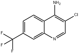 4-Amino-3-chloro-7-trifluoromethylquinoline 结构式