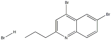 4,6-Dibromo-2-propylquinoline hydrobromide 结构式