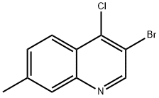 3-Bromo-4-chloro-7-methylquinoline 结构式