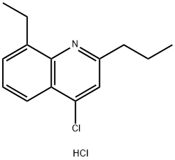 4-Chloro-8-ethyl-2-propylquinoline hydrochloride 结构式