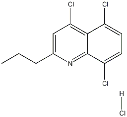 2-Propyl-4,5,8-trichloroquinoline hydrochloride 结构式