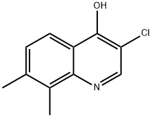 3-Chloro-7,8-dimethyl-4-hydroxyquinoline 结构式