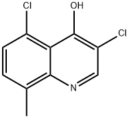 3,5-Dichloro-4-hydroxy-8-methylquinoline 结构式