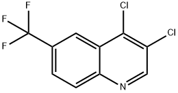 3,4-Dichloro-6-trifluoromethylquinoline 结构式