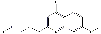 4-Chloro-7-methoxy-2-propylquinoline hydrochloride 结构式