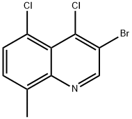 3-Bromo-4,5-dichloro-8-methylquinoline 结构式