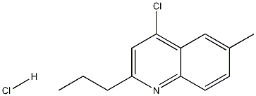 4-Chloro-6-methyl-2-propylquinoline hydrochloride 结构式