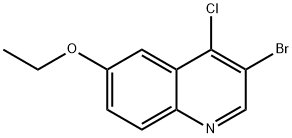 3-溴-4-氯-6-乙氧基喹啉 结构式