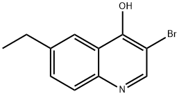 3-Bromo-6-ethyl-4-hydroxyquinoline 结构式