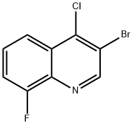 3-Bromo-4-chloro-8-fluoroquinoline 结构式