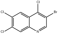 3-Bromo-4,6,7-trichloroquinoline 结构式