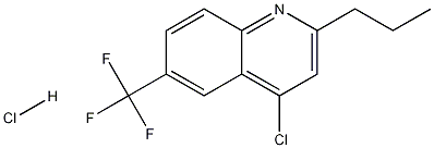 4-Chloro-2-propyl-6-trifluoromethylquinoline hydrochloride 结构式