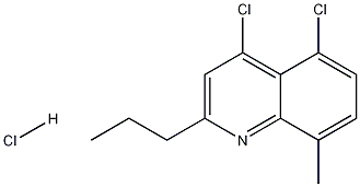 4,5-Dichloro-8-methyl-2-propylquinoline hydrochloride 结构式