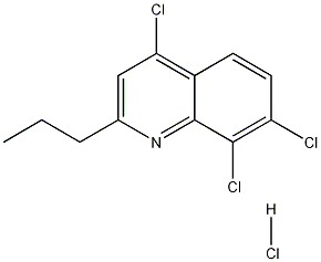 2-Propyl-4,7,8-trichloroquinoline hydrochloride 结构式