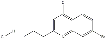 4-Chloro-7-bromo-2-propylquinoline hydrochloride 结构式