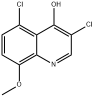3,5-Dichloro-4-hydroxy-8-methoxyquinoline 结构式