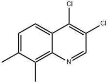 3,4-Dichloro-7,8-dimethylquinoline 结构式