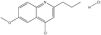 4-Chloro-6-methoxy-2-propylquinoline hydrochloride 结构式