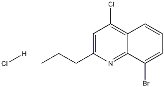 4-Chloro-8-bromo-2-propylquinoline hydrochloride 结构式