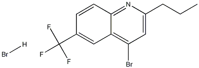 4-Bromo-2-propyl-6-trifluoromethylquinoline hydrobromide 结构式